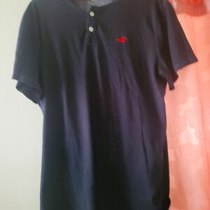 Hollister Dark Blue Polo with Red Logo